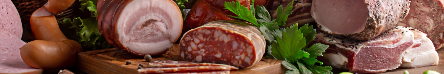 Gaļas produkti, šķiņķis, salami, bekons, desas, cīsiņi, desiņas, aknu cīsiņi, aknu cīsiņi, aknu cīsiņi