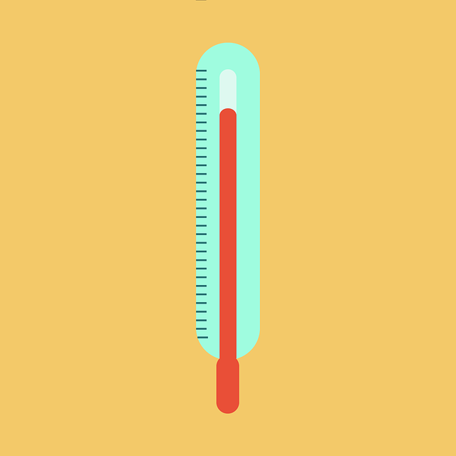 termometrs norāda augstu temperatūru